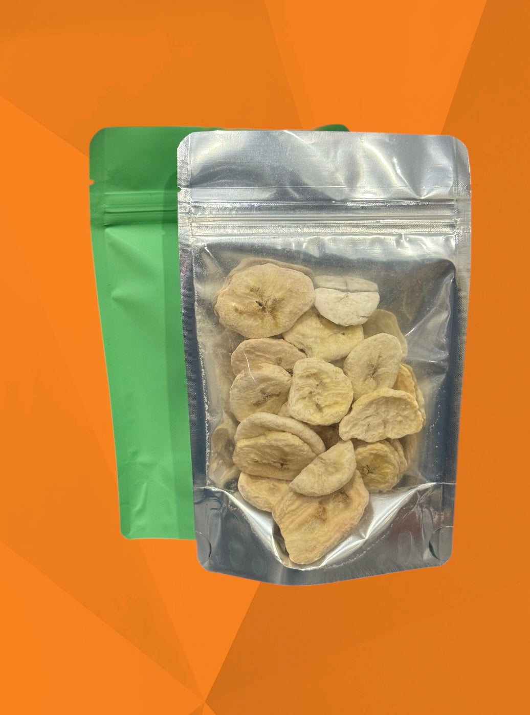 Frispy Freeze-Dried Banana Slices – Small Pouches | 100% Natural, No Additives, Convenient & Nutritious Snack