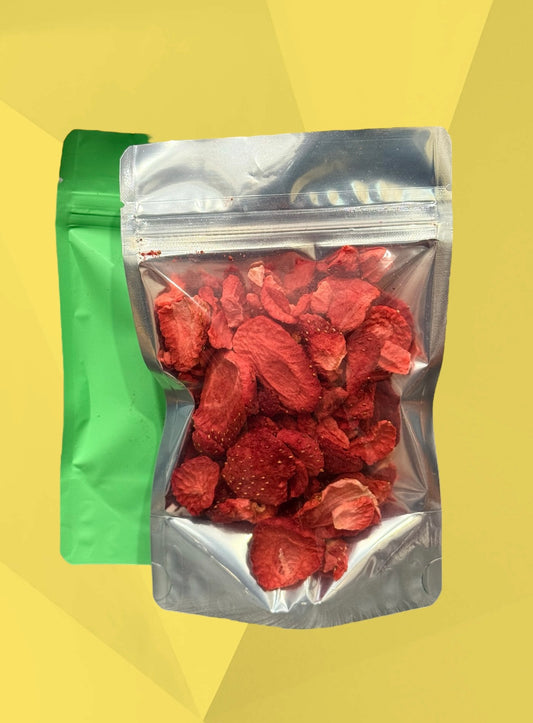 Frispy Freeze-Dried Strawberry Slices – Small pouches | 100% Natural, No Sugar Added, Healthy Fruit Snack
